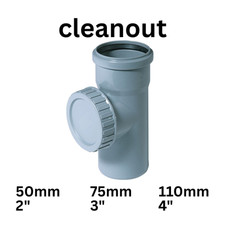 50/75/110mm Soil Pipe Access