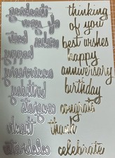 Collection of Sentiment Dies 2      Under £1 a die