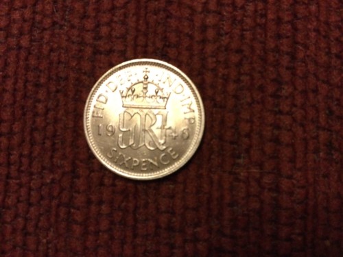 1946 sixpence george - 1946,