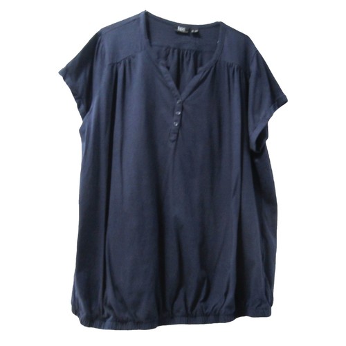 Women bonprix navy blue top - navy,