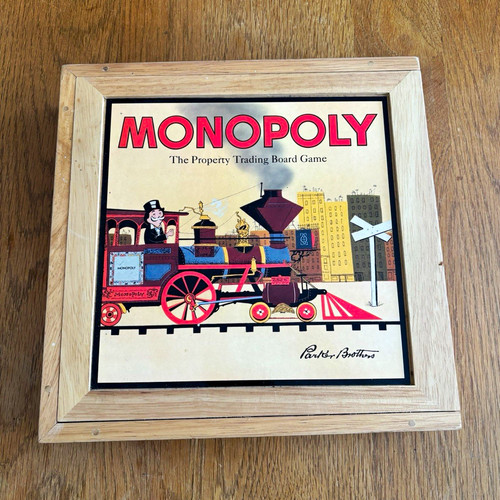 Monopoly wooden box - wooden, edition