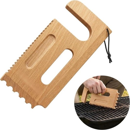 Wooden grill scraper - scraper, solid