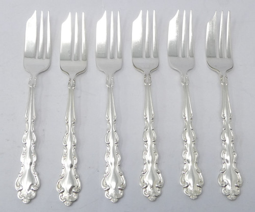 Cake forks silver plated - silver,