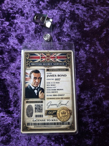 James bond mi6 identification - james,