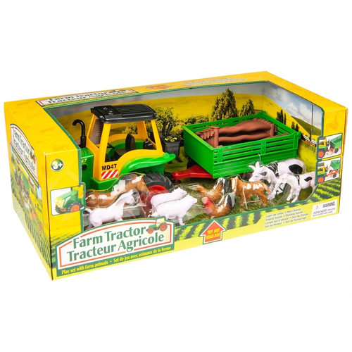 Farm tractor and trailer - tractor,