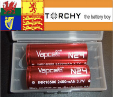 2x Vapcell N24 18500 2400mAh