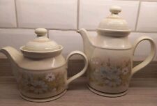 Vintage 1980s Royal Doulton Lambethware Florinda Teapot & Coffee Pot
