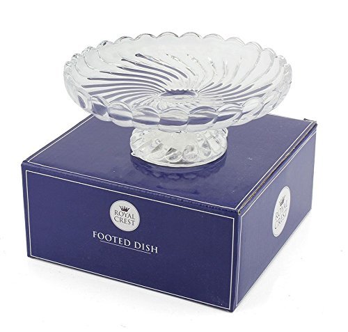Elegant clear glass footed - elegant,