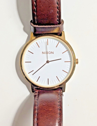 Nixon porter leather watch - nixon,