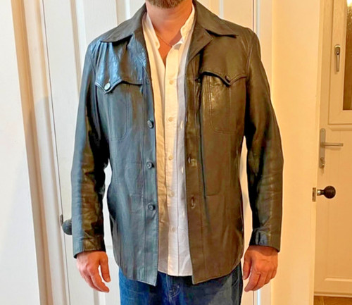 Retro 1970s mens leather - 1970s,