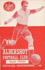 Aldershot v Aldershot District Professional X1 (Friendly) 1959/1960