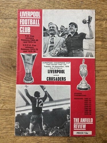 Liverpool 1976 european cup - european,