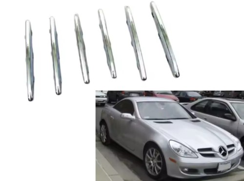Chrome bonnet grill fins - 6,