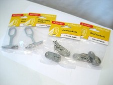 WARDROBE RAIL BRACKETS, ROTHLEY COLORAIL. CHROME FINISH