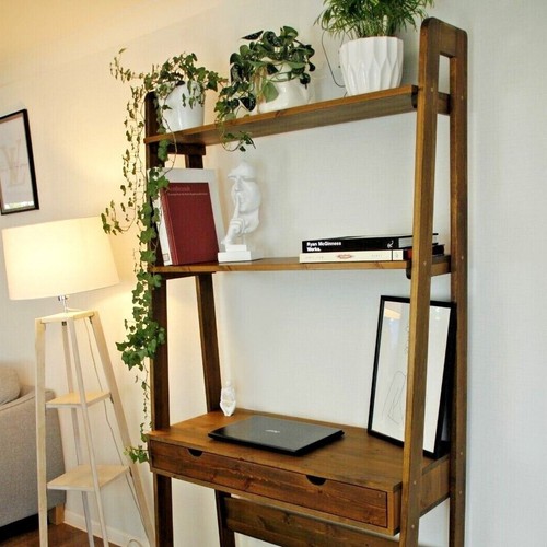 Handcrafted solid wood desk - wood,
