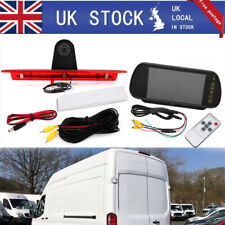 7" Mirror Monitor 3rd Brake Light Reversing Camera For Ford Transit 350 MK8 UK