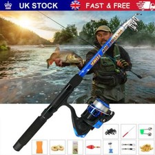Starter Fishing Kit Set For Beginners/Kids Carp/Coarse Rod Reel 180CM Tool Sport