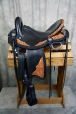 New Endurance Western leather saddle with cow Softy Molded Seat size 10" to 18"