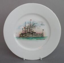 A Shelley Late Foley Nursery Ware Naval Scenes "British Battleship" side plate.
