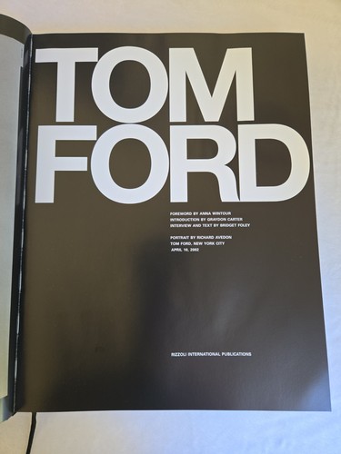 Tom ford hardcover - ford, book