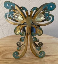 Distressed Metal Butterfly Tea