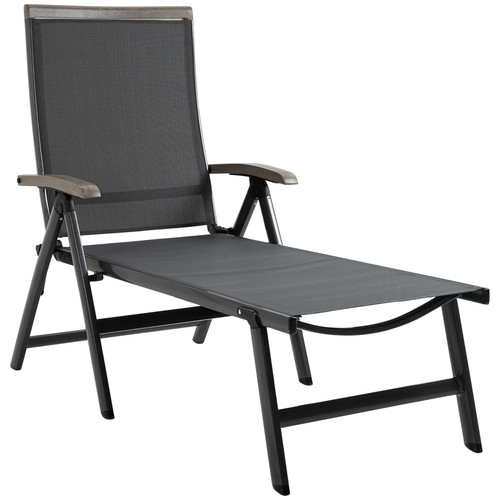Folding sun lounger adjustable - sun,