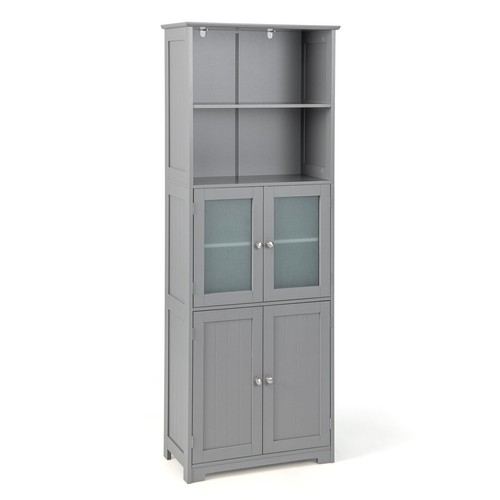 Wood tall storage cabinet - cabinet, 2