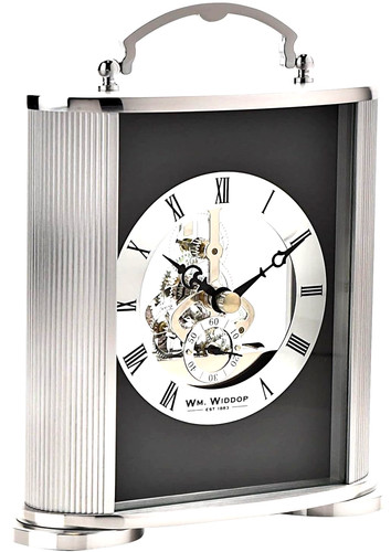 Mantel clock silver - clock, black