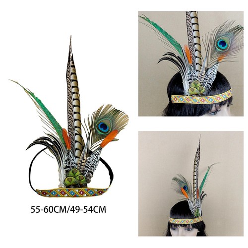 Feather headdress costume - feather,