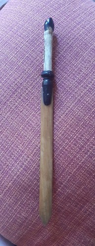 Antique deer leg - , satinwood