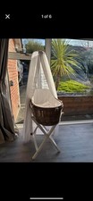 Kidsmill Baby Moses Basket With Stands And Canopy