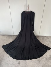 Umbrella Abaya Jubba Dress Lehnga Black Eid Cotton Islam Arabian top Jilbab Long