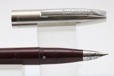 Vintage Sheaffer Imperial II Touchdown Burgundy Medium Fountain Pen