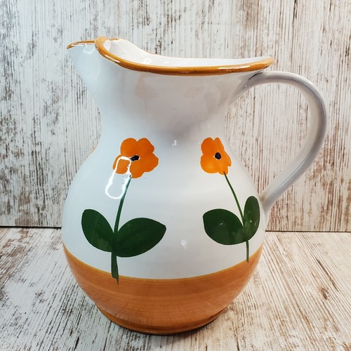Vintage pottery pitcher - vintage,