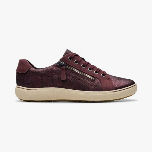 Clarks ladies burgundy leather - clarks,