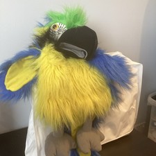 THE PUPPET COMPANY Blue Macaw Parrot bird Hand Puppet with Squeaker (21 in Long)