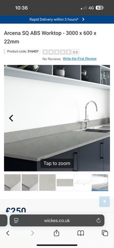 Acrena laminate worktop 3x3m - laminate,