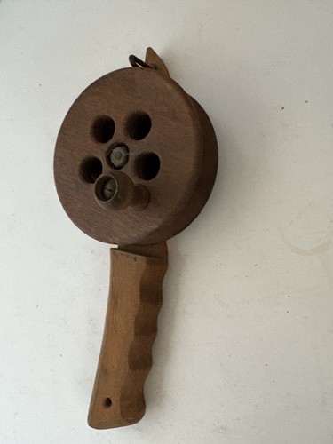 Vintage wooden ice - wooden, fishing