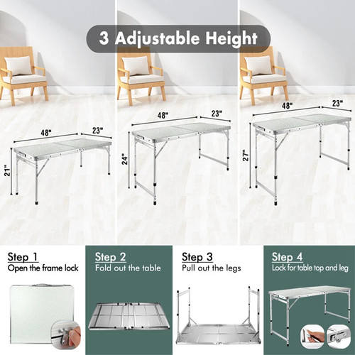 Villey 4ft folding portable - folding,