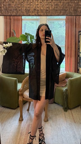 Vintage seethru silk mesh