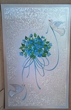 Vintage Dufex Foil Prints 7cm x 12cm Floral Wedding