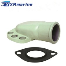 For Volvo Penta outdrive & Mercury Marine Water Intake Hose Connector w/Gasket