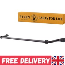 "Black Wrought Iron Towel Bar