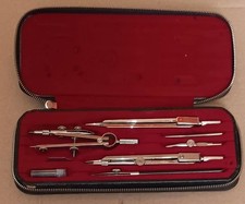 HELIX Germany Compass set In Its Original Case Approximately From The 1950's.