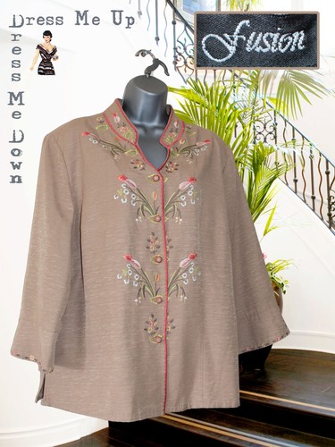 Fusion pure silk ecru - ecru, jacket