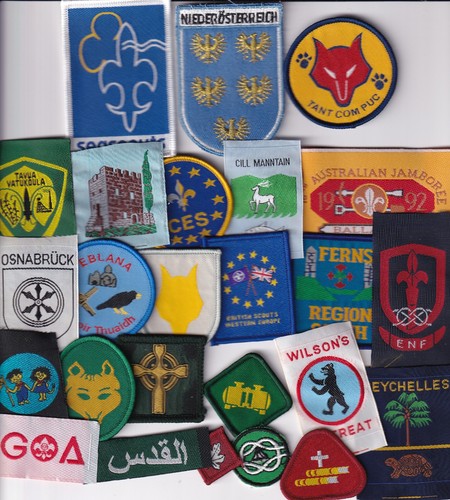 Boy scout overseas badges - scout,