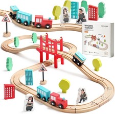 Tiny Land Wooden Train Set For
