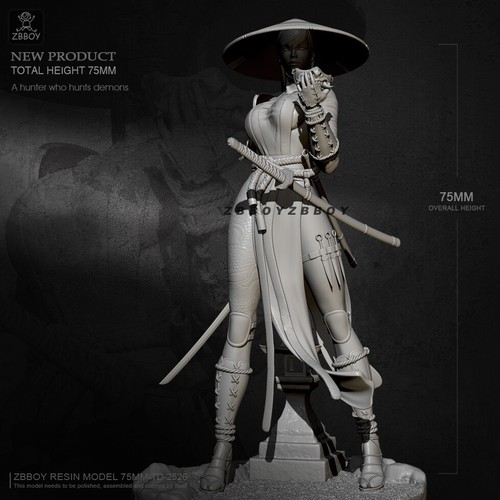 75mm resin figures model