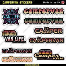 2 x Campervan stickers Van