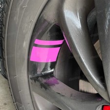 6Pcs Pink Reflective Car Wheel